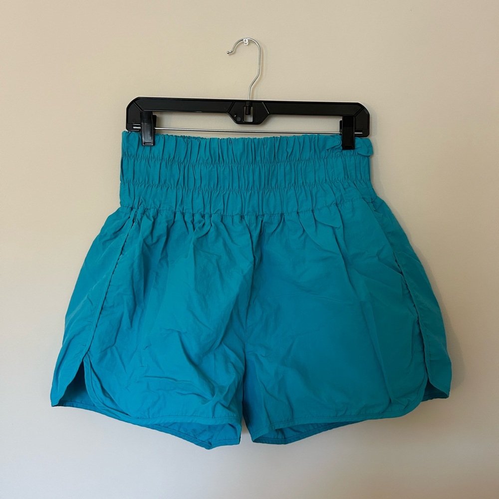 Blue athletic shorts